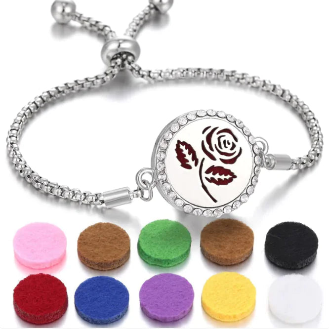 New Kaleidoscope Aromatherapy Bracelet Perfume Essential Oil Diffuser Locket Bracelet Charms Women Aroma Diffuser Jewelry