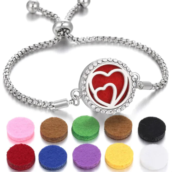 New Kaleidoscope Aromatherapy Bracelet Perfume Essential Oil Diffuser Locket Bracelet Charms Women Aroma Diffuser Jewelry